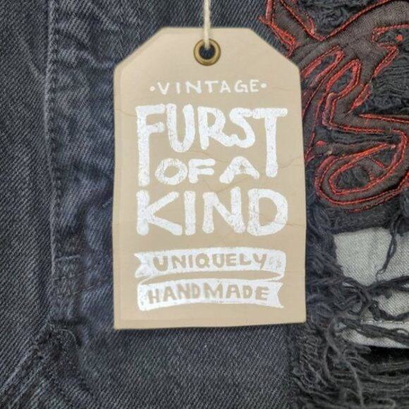 Furst Of A Kind Handmade Levi's Distressed Skirt - Picture 3 of 7